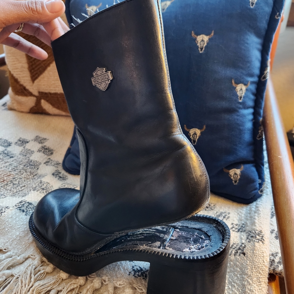 Harley Davidson Y2K chunky boots